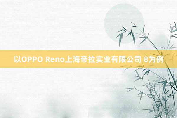 以OPPO Reno上海帝拉实业有限公司 8为例